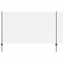 Svejsede trådhegn med stolper 50 x 1,4 m PVC-belagt stål Grøn