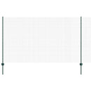 Svejsede trådhegn med stolper 50 x 1,4 m PVC-belagt stål Grøn