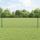 Svejsede trådhegn med stolper 100 x 0,6 m PVC-belagt stål Grøn