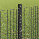 Svejsede trådhegn med stolper 10 x 1,2 m PVC-belagt stål Grå