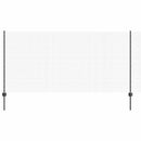 Svejsede trådhegn med stolper 10 x 1,2 m PVC-belagt stål Grå