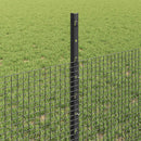 Svejsede trådhegn med stolper 25 x 0,5 m Galvaniseret stål Grå
