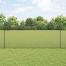 Svejsede trådhegn med stolper 25 x 1,2 m PVC-belagt stål Grå