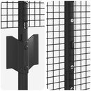 Svejsede trådhegn med stolper 25 x 1,4 m PVC-belagt stål Grå