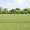 Svejsede trådhegn med stolper 25 x 1,4 m PVC-belagt stål Grå