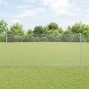Svejsede trådhegn med stolper 25 x 1,4 m PVC-belagt stål Grå