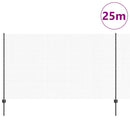 Svejsede trådhegn med stolper 25 x 1,4 m PVC-belagt stål Grå
