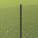 Svejsede trådhegn med stolper 25 x 1,6 m PVC-belagt stål Grå
