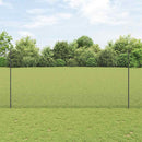 Svejsede trådhegn med stolper 25 x 1,6 m PVC-belagt stål Grå