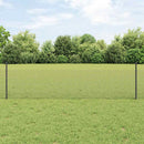 Svejsede trådhegn med stolper 50 x 0,5 m PVC-belagt stål Grå