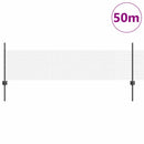 Svejsede trådhegn med stolper 50 x 0,5 m PVC-belagt stål Grå