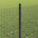Svejsede trådhegn med stolper 50 x 0,6 m PVC-belagt stål Grå