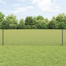 Svejsede trådhegn med stolper 50 x 0,6 m PVC-belagt stål Grå