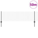 Svejsede trådhegn med stolper 50 x 0,6 m PVC-belagt stål Grå
