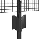 Svejsede trådhegn med stolper 50 x 0,8 m PVC-belagt stål Grå