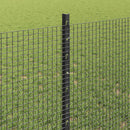 Svejsede trådhegn med stolper 50 x 0,8 m PVC-belagt stål Grå