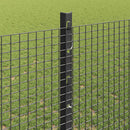 Svejsede trådhegn med stolper 50 x 1,2 m PVC-belagt stål Grå