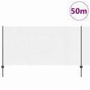 Svejsede trådhegn med stolper 50 x 1,2 m PVC-belagt stål Grå
