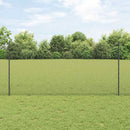 Svejsede trådhegn med stolper 50 x 1,2 m PVC-belagt stål Grå