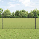 Svejsede trådhegn med stolper 50 x 1,2 m PVC-belagt stål Grå