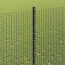 Svejsede trådhegn med stolper 50 x 1,4 m PVC-belagt stål Grå