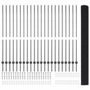 Svejsede trådhegn med stolper 50 x 1,5 m PVC-belagt stål Grå