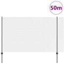 Svejsede trådhegn med stolper 50 x 1,5 m PVC-belagt stål Grå