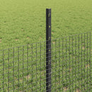 Svejsede trådhegn med stolper 100 x 0,5 m PVC-belagt stål Grå