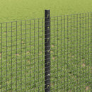 Svejsede trådhegn med stolper 100 x 0,8 m PVC-belagt stål Grå
