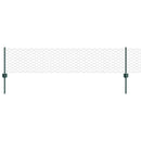 Sekskantet hegn med stolpe 10 x 0,4 m PVC-belagt stål Grøn Mesh
