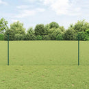 Sekskantet hegn med stolpe 10 x 1 m PVC-belagt stål Grøn Mesh