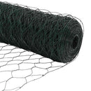 Sekskantet hegn med stolpe 10 x 1,2 m PVC-belagt stål Grøn Mesh