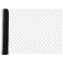 Sekskantet hegn med stolpe 10 x 1,2 m PVC-belagt stål Grøn Mesh