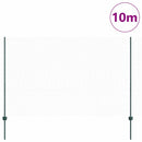 Sekskantet hegn med stolpe 10 x 1,5 m PVC-belagt stål Grøn Mesh