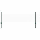 Sekskantet hegn med stolpe 25 x 0,5 m PVC-belagt stål Grøn Mesh