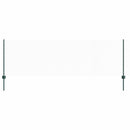 Sekskantet hegn med stolpe 25 x 0,8 m PVC-belagt stål Grøn Mesh
