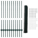 Sekskantet hegn med stolpe 25 x 1 m PVC-belagt stål Grøn Mesh