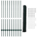 Sekskantet hegn med stolpe 25 x 1,2 m PVC-belagt stål Grøn Mesh