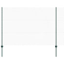 Sekskantet hegn med stolpe 25 x 1,5 m PVC-belagt stål Grøn Mesh