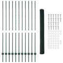 Sekskantet hegn med stolpe 25 x 1,6 m PVC-belagt stål Grøn Mesh