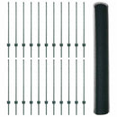 Sekskantet hegn med stolpe 50 x 1 m PVC-belagt stål Grøn Mesh