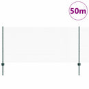 Sekskantet hegn med stolpe 50 x 1 m PVC-belagt stål Grøn Mesh