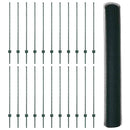 Sekskantet hegn med stolpe 50 x 1,2 m PVC-belagt stål Grøn Mesh