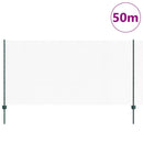 Sekskantet hegn med stolpe 50 x 1,2 m PVC-belagt stål Grøn Mesh