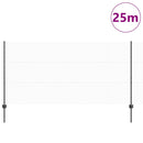 Sekskantet hegn med stolpe 25 x 1,2 m PVC-belagt stål Grå Mesh