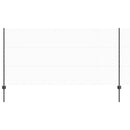 Sekskantet hegn med stolpe 50 x 1,2 m PVC-belagt stål Grå Mesh
