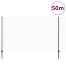 Sekskantet hegn med stolpe 50 x 1,4 m PVC-belagt stål Grå Mesh