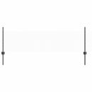 Sekskantet hegn med stolpe 100 x 0,5 m PVC-belagt stål Grå Mesh