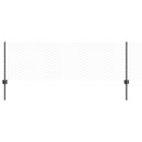 Sekskantet hegn med stolpe 100 x 0,6 m PVC-belagt stål Grå Mesh