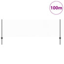 Sekskantet hegn med stolpe 100 x 0,8 m PVC-belagt stål Grå Mesh